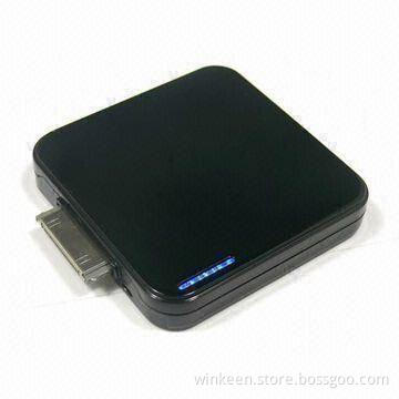 1,500mAh External Battery for iPhone, with Retractable Connector and Optional Colors/Design